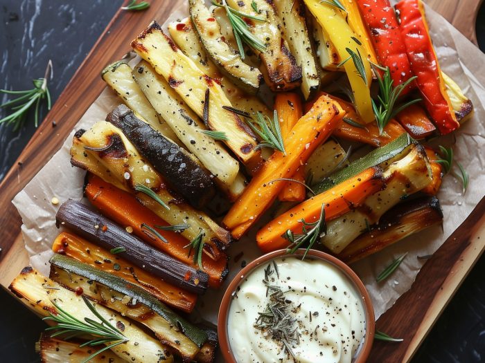 Ofengemüse-Sticks mit Aioli